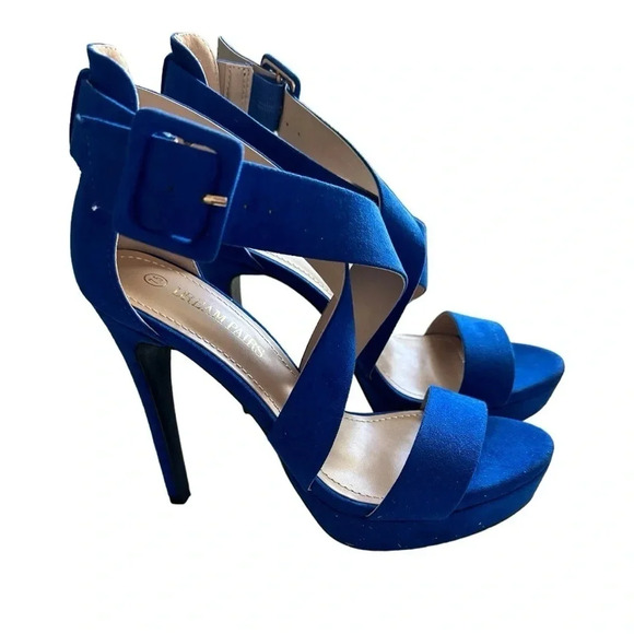 NEW ILLUDE Women's High Heels Open Toe Ankle Strap StilettosParty Heel Sandals. - Picture 2 of 6